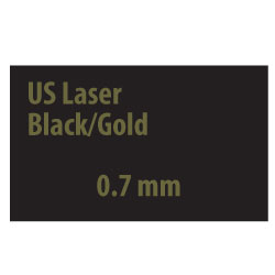 US Laser Black/Gold 0.7 mm